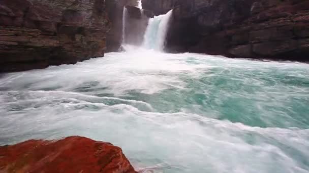 圣玛丽瀑布蒙大拿州 — 图库视频影像