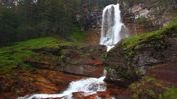 Virginia Falls en Montana — Vídeos de Stock