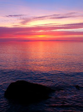 Lake Superior Sunset clipart