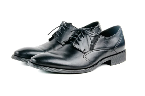 şık siyah deri erkek ayakkabı bağcıklı