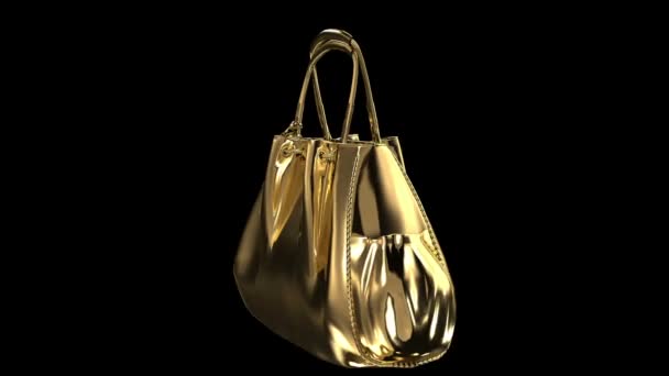 Altın çanta — Stok video