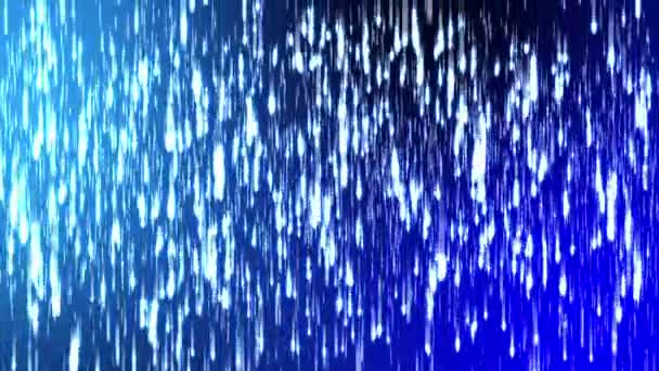 Abstract blue sci-fi rain