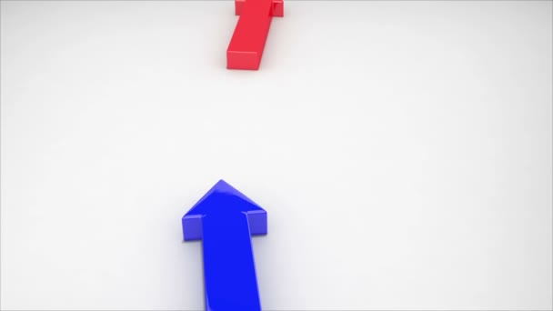 Flèches se déplacent dans une direction 