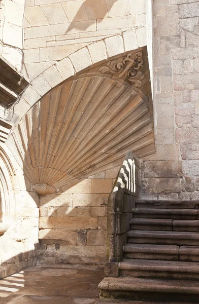 Detalhe da Catedral de Santiago de Compostela em Espanha — Fotografia de Stock