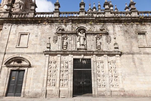 Heilige deur of de sorry van de kathedraal van santiago de compostela, Galicië, sp Stockfoto