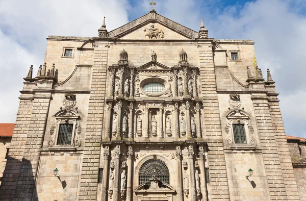 Kerk van st. martin pinario in santiago de compostela, la coruna, Spanje Stockafbeelding