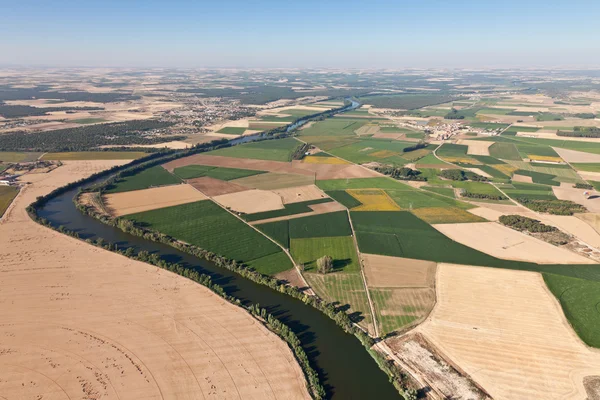 Duero rivier in valladolid, Spanje Stockfoto