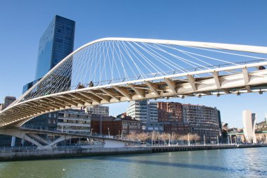 zubizuri Köprüsü, santiago calatrava de bilbao, İspanya