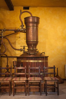 Alembic to distill wine clipart