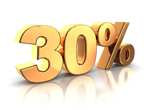 30 percent — Stock Photo, Image