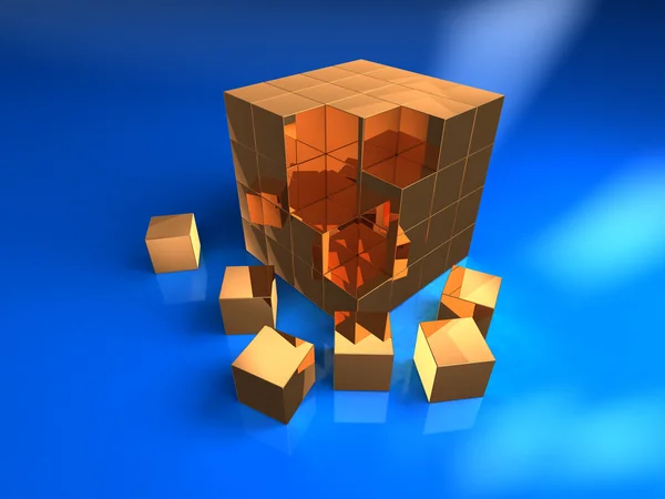 3b cube — Stock Photo, Image