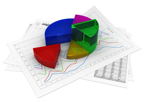 Gráfico empresarial — Fotografia de Stock