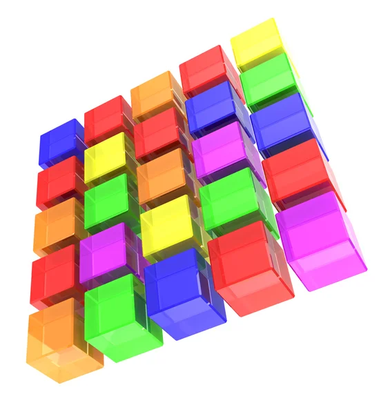 Color cubes — Stock Photo, Image