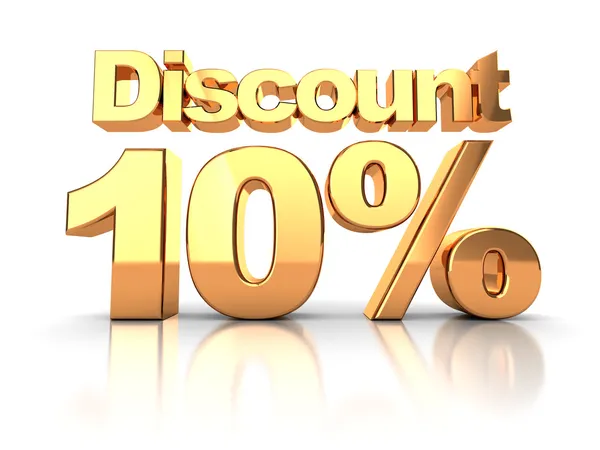 Discount 10 percent — Stock Photo, Image