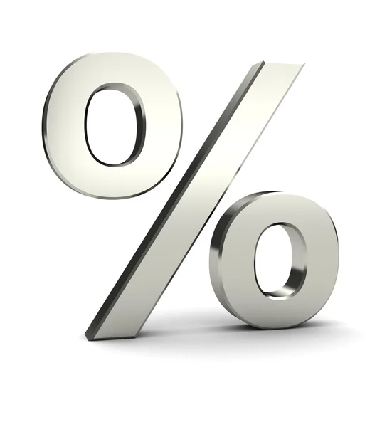 Symbol för procent — Stockfoto