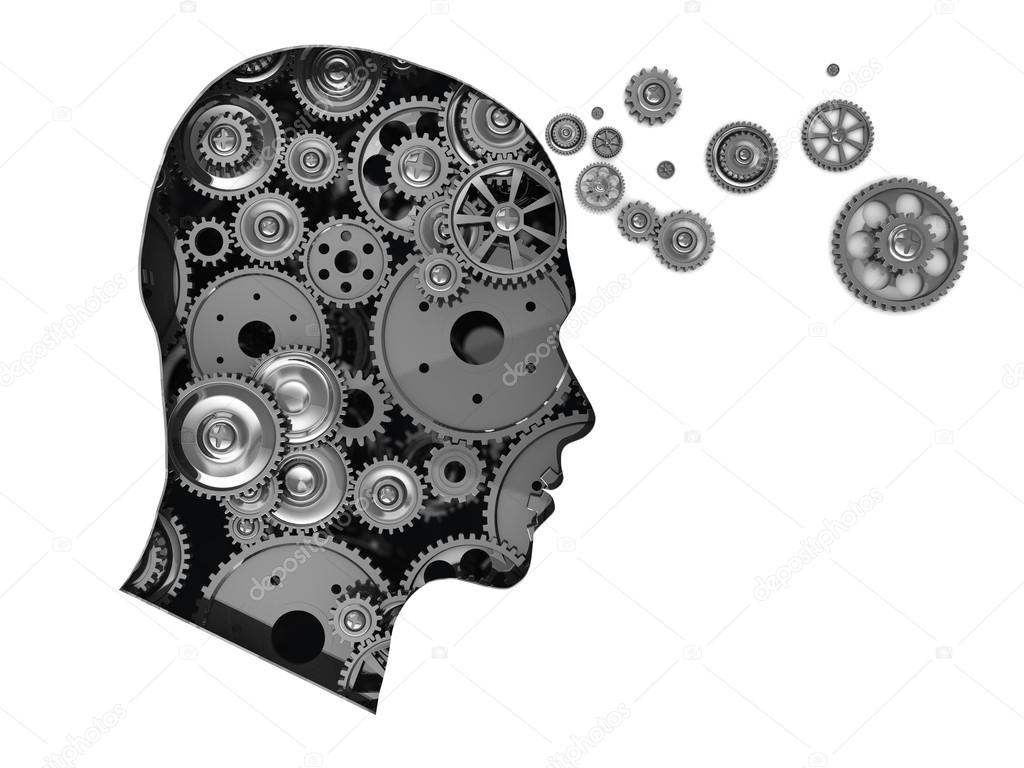 Head with gears stock photo by mmaxer 13873679