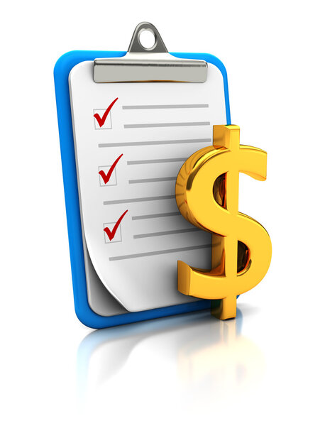 Буфер обмена со знаком доллара
