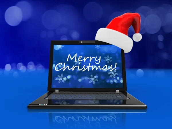 Різдво ноутбук — стокове фото