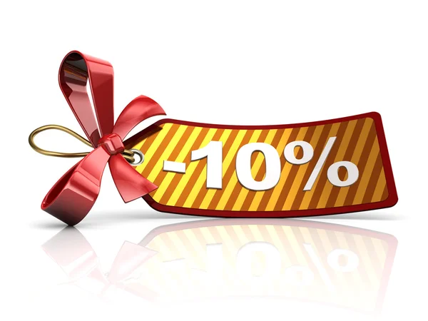 Ten percent discount — Stock Photo, Image