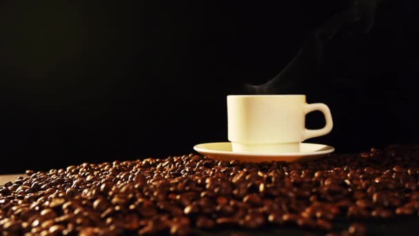 Kopp kaffe — Stockvideo