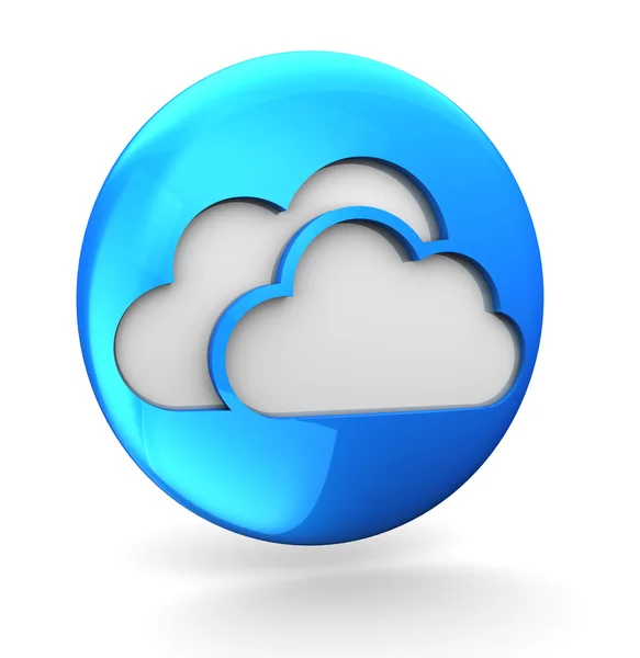 Clouds icon — Stock Photo, Image