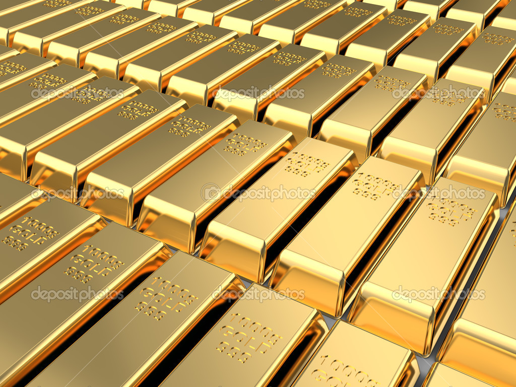 Golden bricks Stock Photo by ©mmaxer 23033032