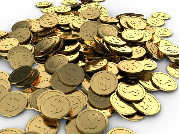 Münzhaufen — Stockfoto