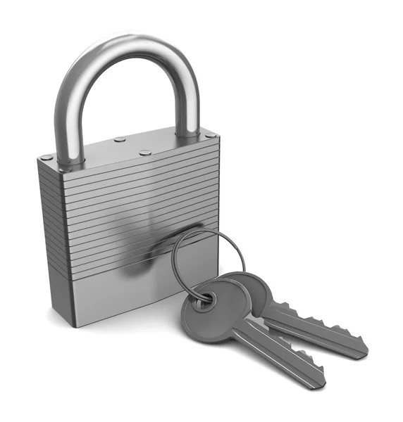 Lock with keys — Stock Photo, Image