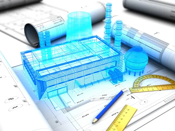 공장 설계 — 스톡 사진