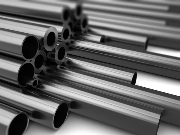 Metal pipes background — Stock Photo, Image