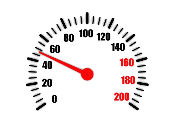 Indicateur de vitesse montre la vitesse moyenne — Photo