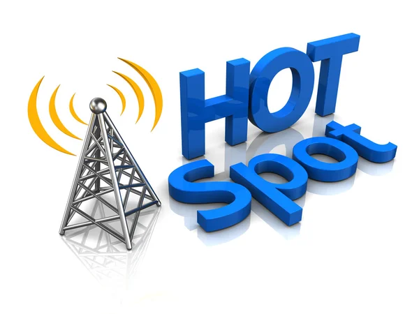 Hotspot antenna wireless — Foto Stock