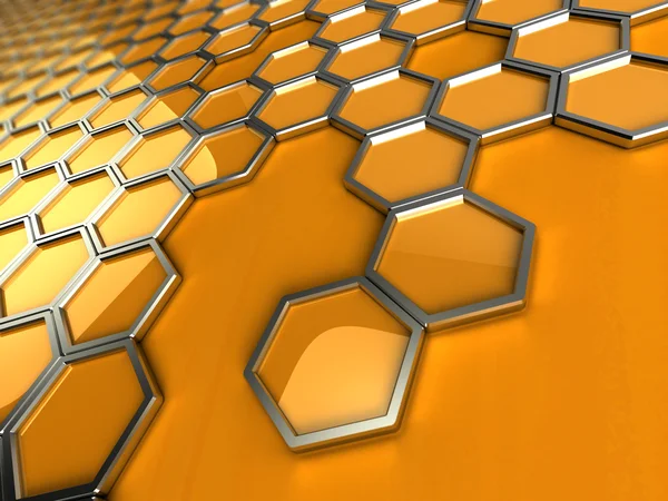 Padrão abstrato de favos de mel — Fotografia de Stock