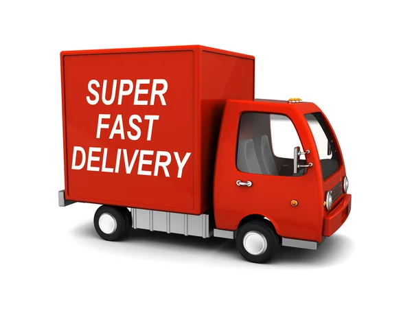 Super fast delivery — Stock Photo, Image