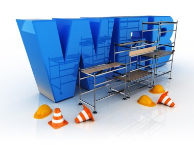 bir mavi kutsal kişilerin resmi web oluşturmak