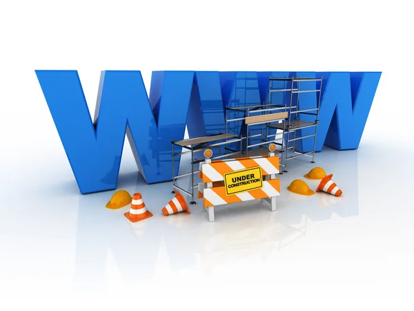 Web onder constructies — Stockfoto