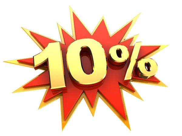 Special offer ten percent — Stock Photo, Image