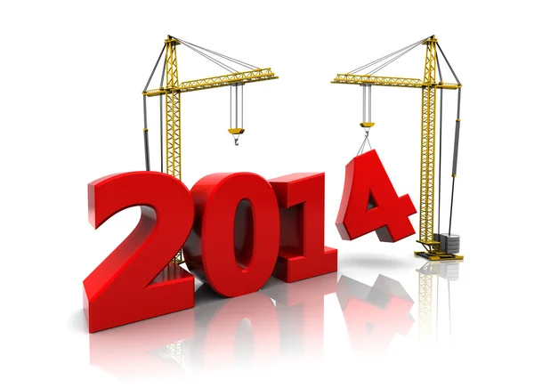 2014 año de construcción —  Fotos de Stock