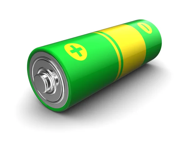 Green battery — Stock Photo, Image