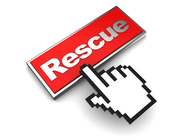 Rescue button — Stock Photo, Image