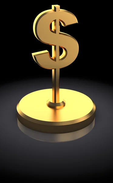 Dollar sign award — Stock Photo, Image