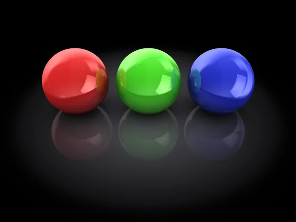 Three spheres — Stock Photo, Image
