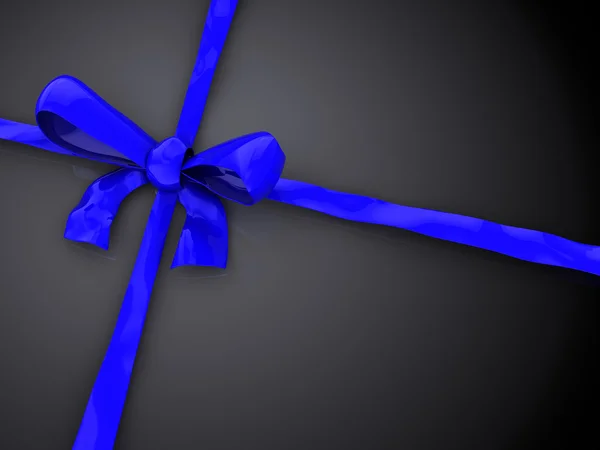 Nastro regalo blu — Foto Stock