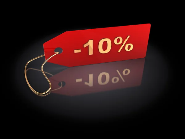 10 procent rabatt — Stockfoto