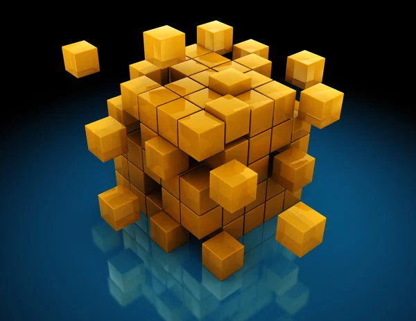 Abstract cube structure — Stock Photo, Image