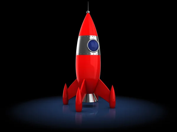 Kreslený raketa — Stock fotografie