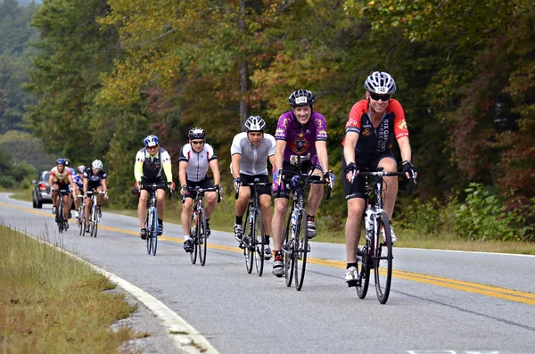 Men on Bikes During a Century Ride — Stock Photo, Image