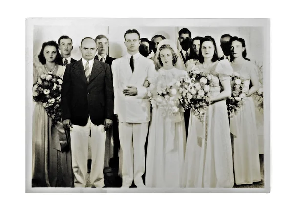 Wedding Photo 1940 — Stock Photo, Image