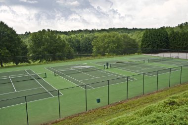 satır boş Tenis kort