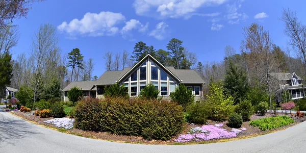 Neighborhood in Spring — Stock Photo, Image